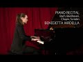 Piano Recital: Bach, Beethoven, Chopin, Scriabin | Benedetta Iardella