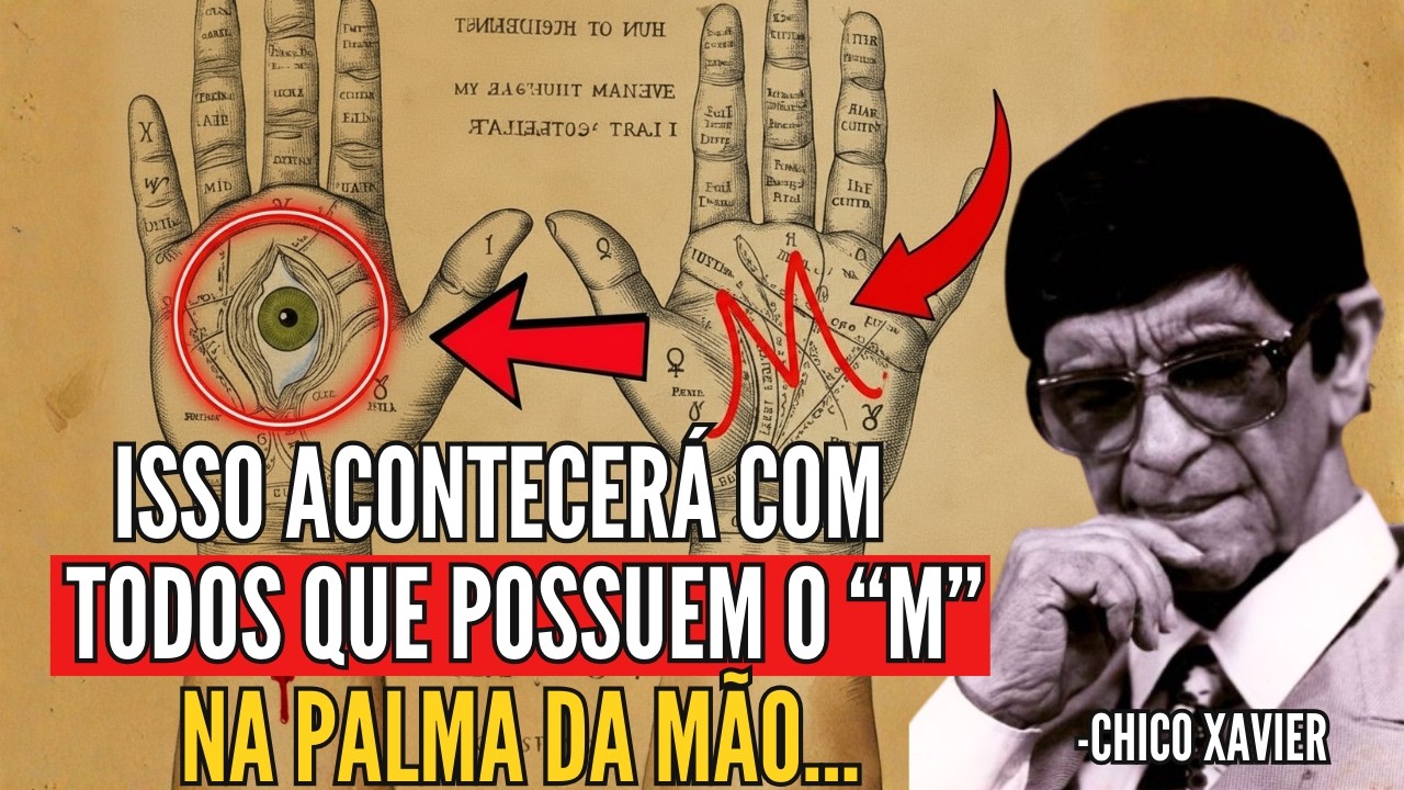 Olhe para a sua Mão Agora mesmo. Se tem a letra M, Chico Xavier disse que você é um dos escolhidos