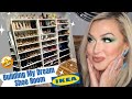 How To Assemble IKEA Billy Bookshelves // CHEAP + GLAM Way To Organize Shoes! MY DREAM Shoe Room!