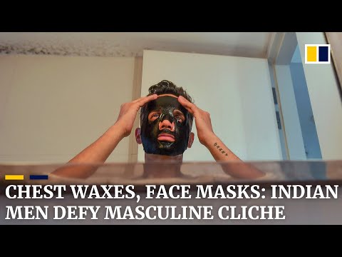 Waxed chests, face masks, beard oil: young Indian men defy masculine stereotype