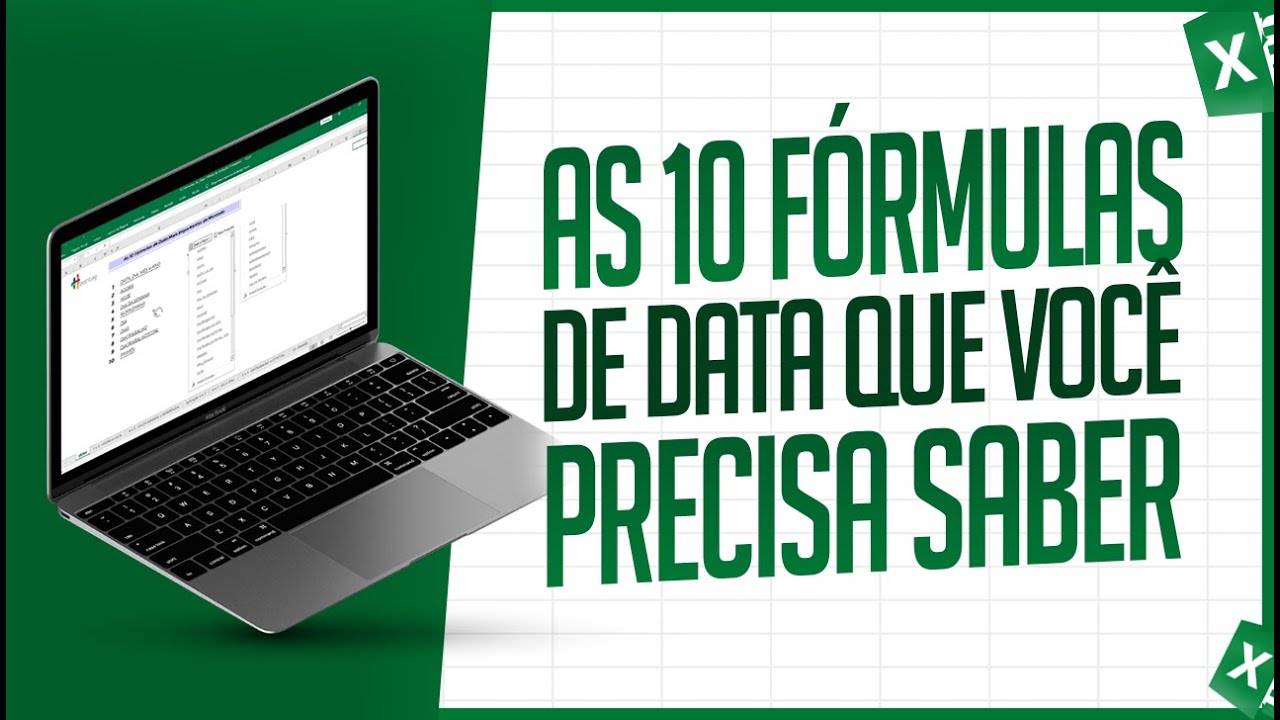 Fórmulas de Data no Excel - As 10 Fórmulas que Você Precisa Saber - YouTube