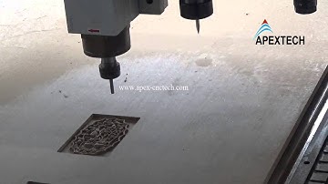 APEX 2030 CNC Router engraving on the MDF materail with 3 different cutters 2