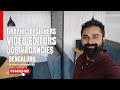 Graphic designer video editor job vacancies Bengaluru #2024