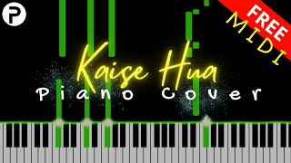 Kaise Hua Piano Tutorial Vishal Mishra Notes Chords Ringtone Karaoke Instrumental