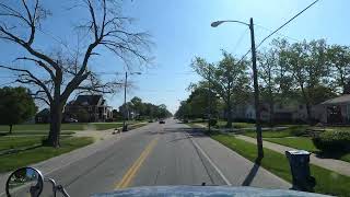 Trucking ,  Driving though Lorain , Ohio .