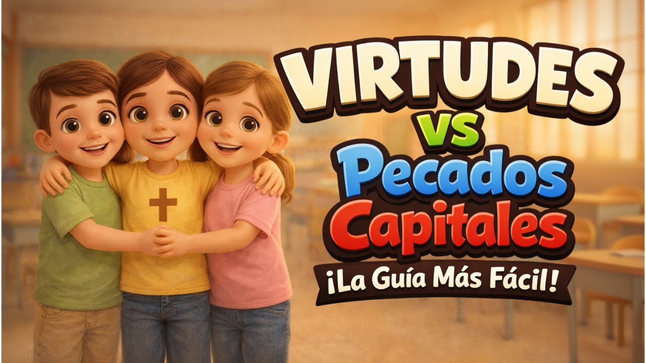 ❤️VIRTUDES vs Pecados Capitales: Guía Fácil 2026 | Catequistas y Familias