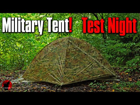 Will It Leak? LiteFighter 1 Person Military Tent -Test Night