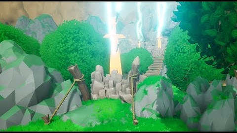 lightning strikes and explosion in Unreal Engine