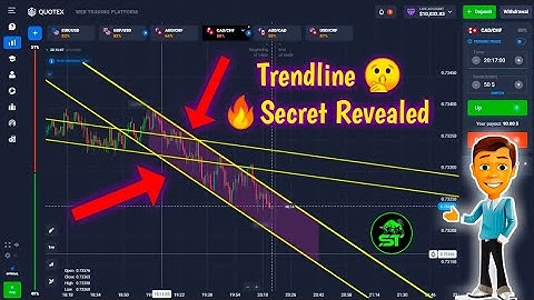 Quotex Secret Trendline Revealed 🔥/ This is how trendlines are placed in Binary. #binary #quotex ...