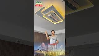 Đèn trần tích hợp quạt điều hòa siêu mát D4 #tienich #giadung #trending #viral
