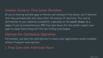 Understanding Hobbyist Dynos on Heroku: Do They Run Out of Dyno Hours?