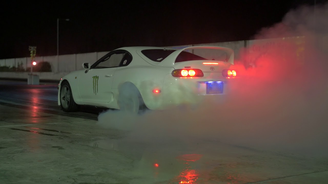 [RAW FOOTAGE] 2JZ SUPRA w/TH400 SLAYS TIRES!!! [4K]