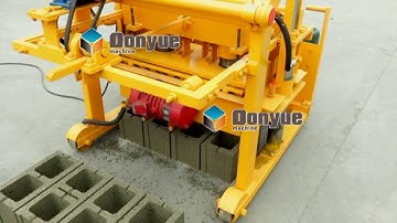 QT40 3A mobile / moving  / egg layer hollow block making machine  dongyue