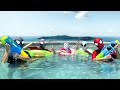 Spiderman party at the pool  pro 5 superhero battle camp  follow me