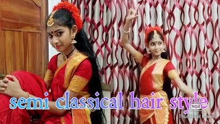 semi classical hair style #nakshatra collections