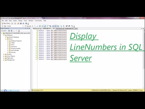 How to display Line Numbers in SQL Server