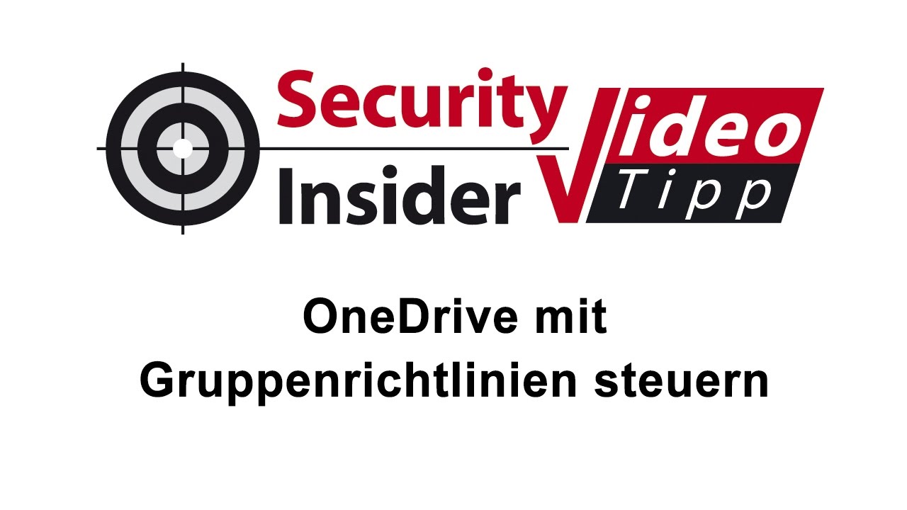 Video Tipp 15 OneDrive Mit Gruppenrichtlinien Steuern YouTube