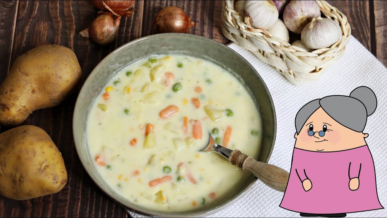 Omis schnelle, einfache Gemüsesuppe - Suppe für Kinder - Suppe mit ...