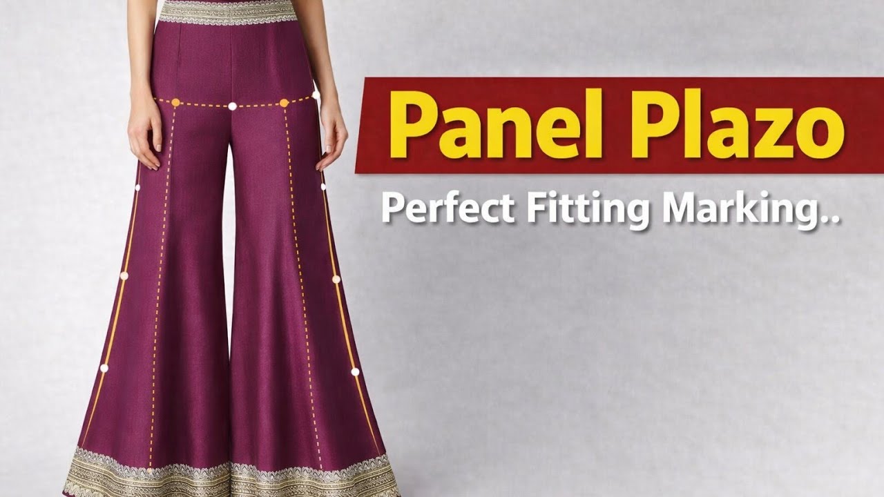 Panel Plazo Perfect Fitting Marking | Hip Se Fitted Flare Plazo Cutting