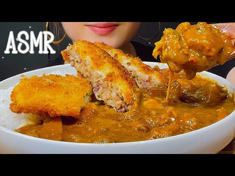 【咀嚼音】激辛チーズカツカレー🍛/curry/cheese【ASMR/EATING SOUNDS/Mukbang/モッパン/먹방】