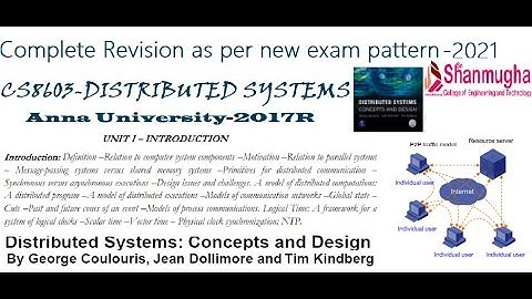 CS8603 Distributed Systems  Unit 1 -Complete Revision  New exam pattern-Anna university 2017R