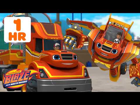 FLYING ROBOT VS. BIG RIG BLAZE 🚚 Transformation Missions & Rescues! | Blaze and the Monster Machines