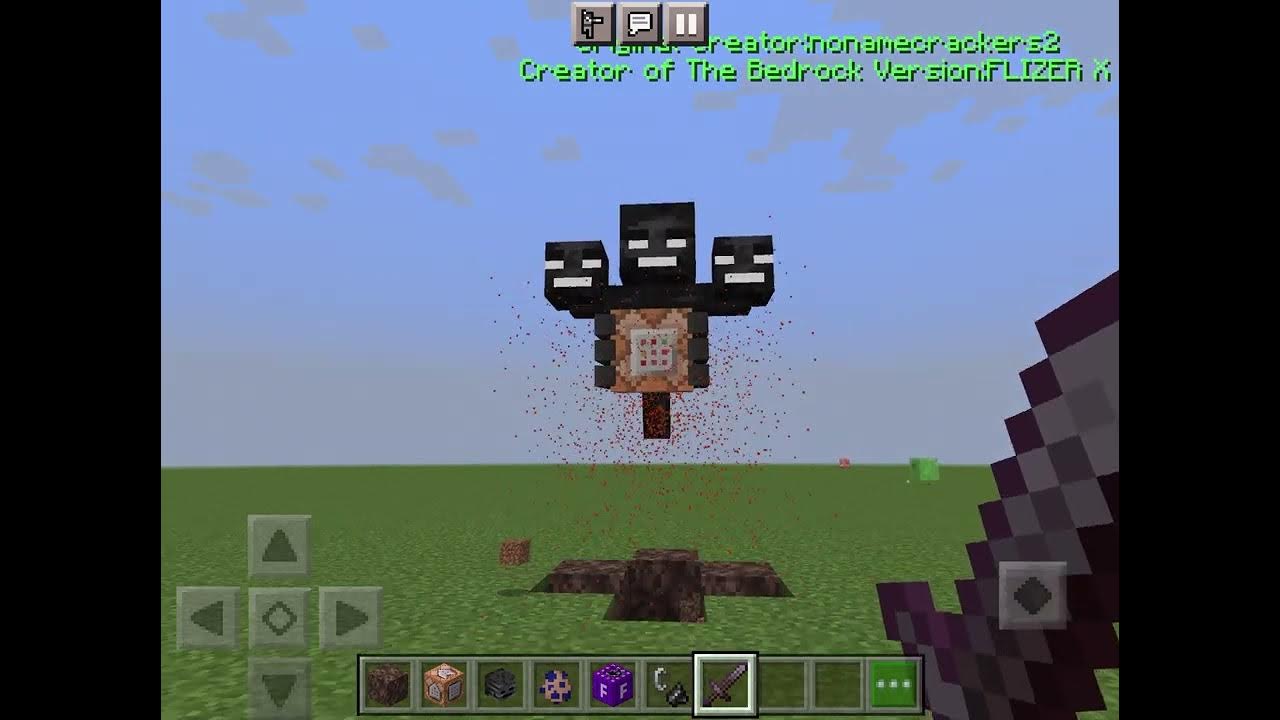 How to summon wither storm in bedrock! YouTube