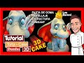 TORTA 3D TUTORIAL DE DUMBO | LOS BARONI | 3D STANDING CAKE DUMBO TUTORIAL