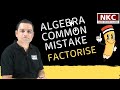 Understanding Why (5 - x)/(x - 5) Equals -1: Common Algebra Mistake