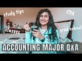 ACCOUNTING MAJOR Q&A | study tips, classes, CPA, grad school, note taking etc