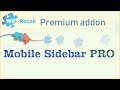Mobile Sidebar PRO: add-on for WP-Recall WordPress plugin
