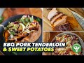 BBQ Pork Tenderloin &amp; Slaw Stuffed Sweet Potatoes