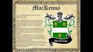 Mackenna Surname Family History and Coat of Arms
