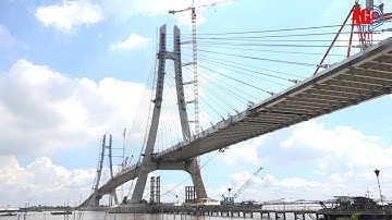 Hợp long cầu Vàm Cống, nối hai bờ sông Hậu