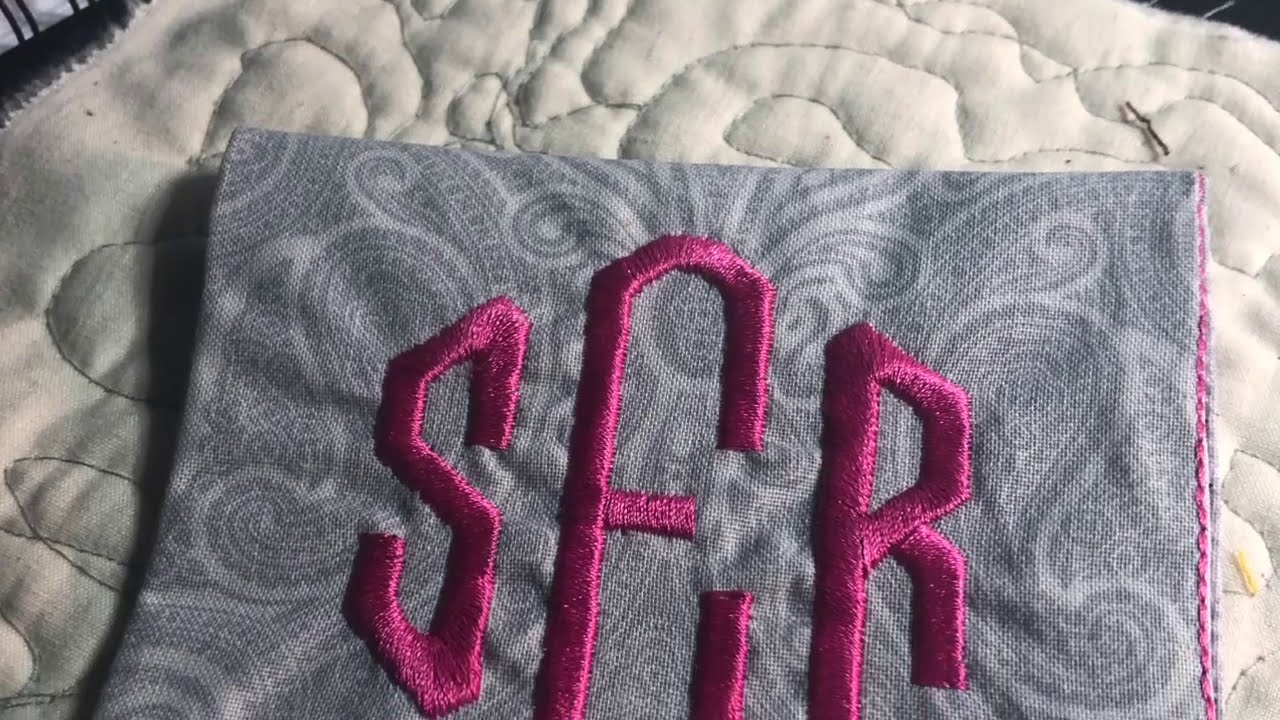 Janome Memory Craft 9850 Monogram Pocket Embroidery YouTube