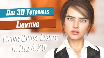 Daz 3d Lighting Tutorial : Fixing Ghost Lights In Daz 4.20