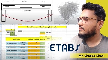 Complete Beam Detailing using ETABS and Excel Sheet