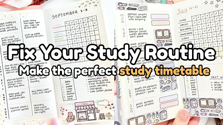 How to Make a Study Timetable You’ll Actually Follow📚| Realistic & Effective