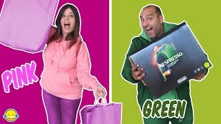 BUYING Anything In ONE COLOR For 24 Hours CHALLENGE! Momentos Divertidos