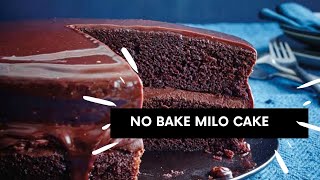 Panlasang pinoy no bake milo cake ...