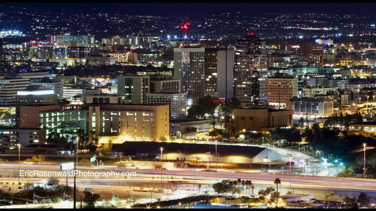 Downtown Tucson Cityscape Time-lapse - 20 FEB 2019