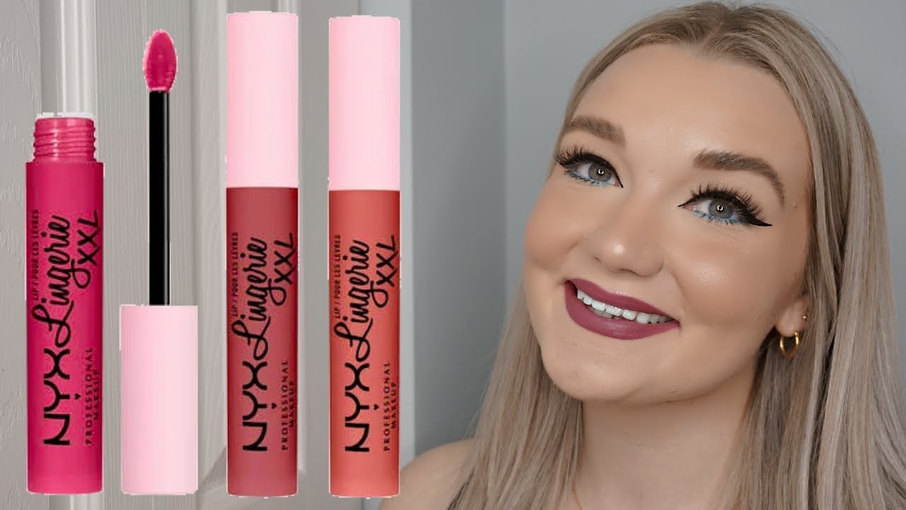 NEW NYX Lip Lingerie XXL Review, Lip Swatches & Wear Test 