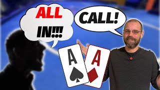 Guy Goes All In Blind For $1,000 Pot And I Have Aces!!! Poker Vlog #14