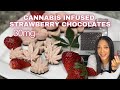 🍓🍫IT'S SO EASY! THC Infused Strawberry Milk Chocolates Recipe! | Canna Coconut Oil