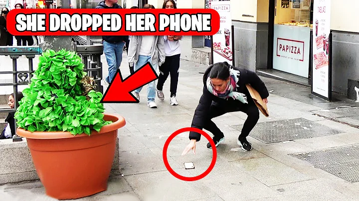 BUSHMAN PRANK: SHE DROPPED HER PHONE! SHE DIDN'T E...