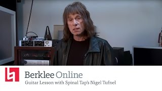 Berklee Online Guitar Lesson with Spinal Tap's Nigel Tufnel