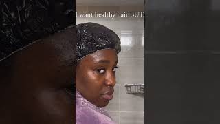 We all want #healthyhair but don’t want to do the work 😋. Romanticize the process of Haircare