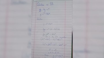 Differential Equation Ex 1.1 question no 1 to 18