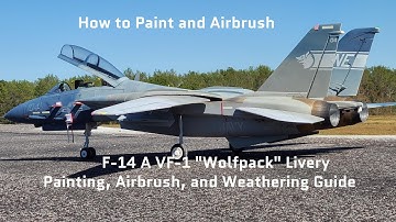 How to Paint, Airbrush, and Weather the VF-1 Wolfpack F-14A Tomcat - Freewing F-14 Tomcat Twin EDF