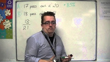 GCSE Maths from Scratch 5.04 Writing one Quantity as a Percentage of another